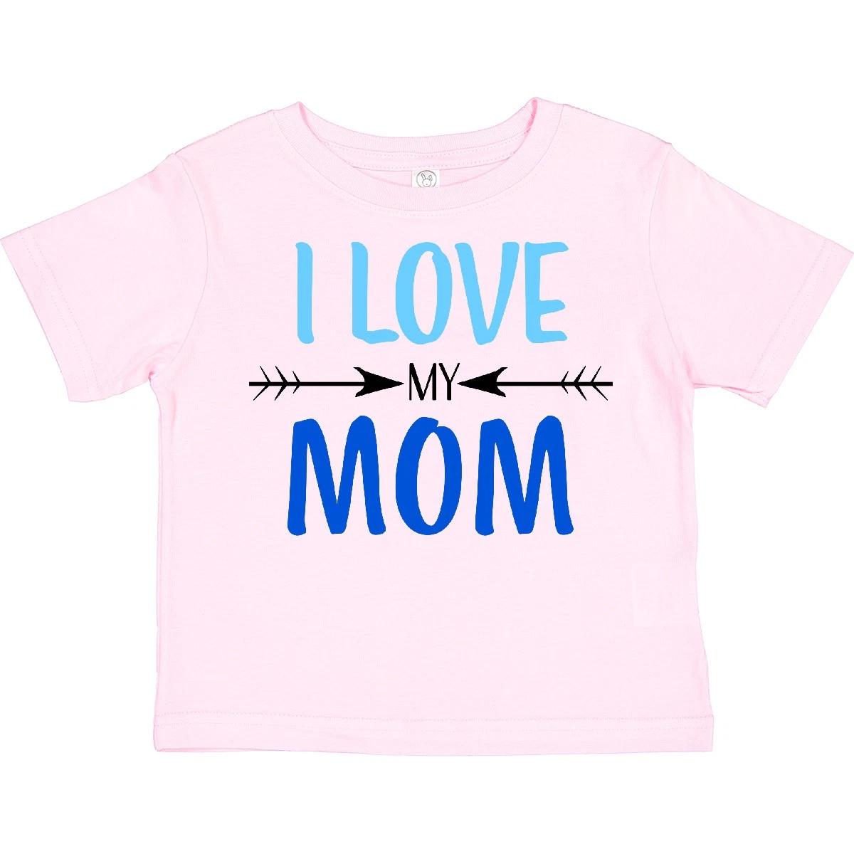 

Inktastic I Love My Mom Mothers Day Toddler T-Shirt For Kids Mother New Mommy 160