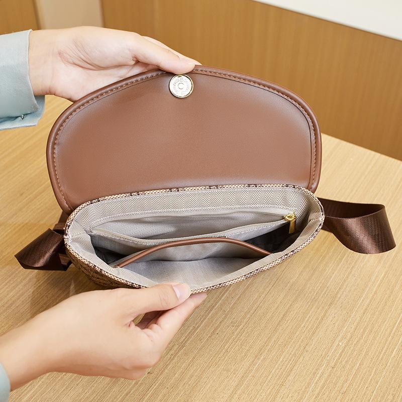 Bag Crossbody Bag Fanny Pack Fashion Broadband One-shoulder Women's Bag Hipster Chest Bag Underarm Bag Slant Bag Small Bag