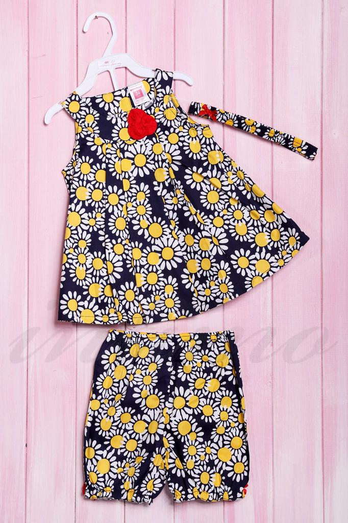 Set: jurk, shortjes en hoofdband Wandees (56178)