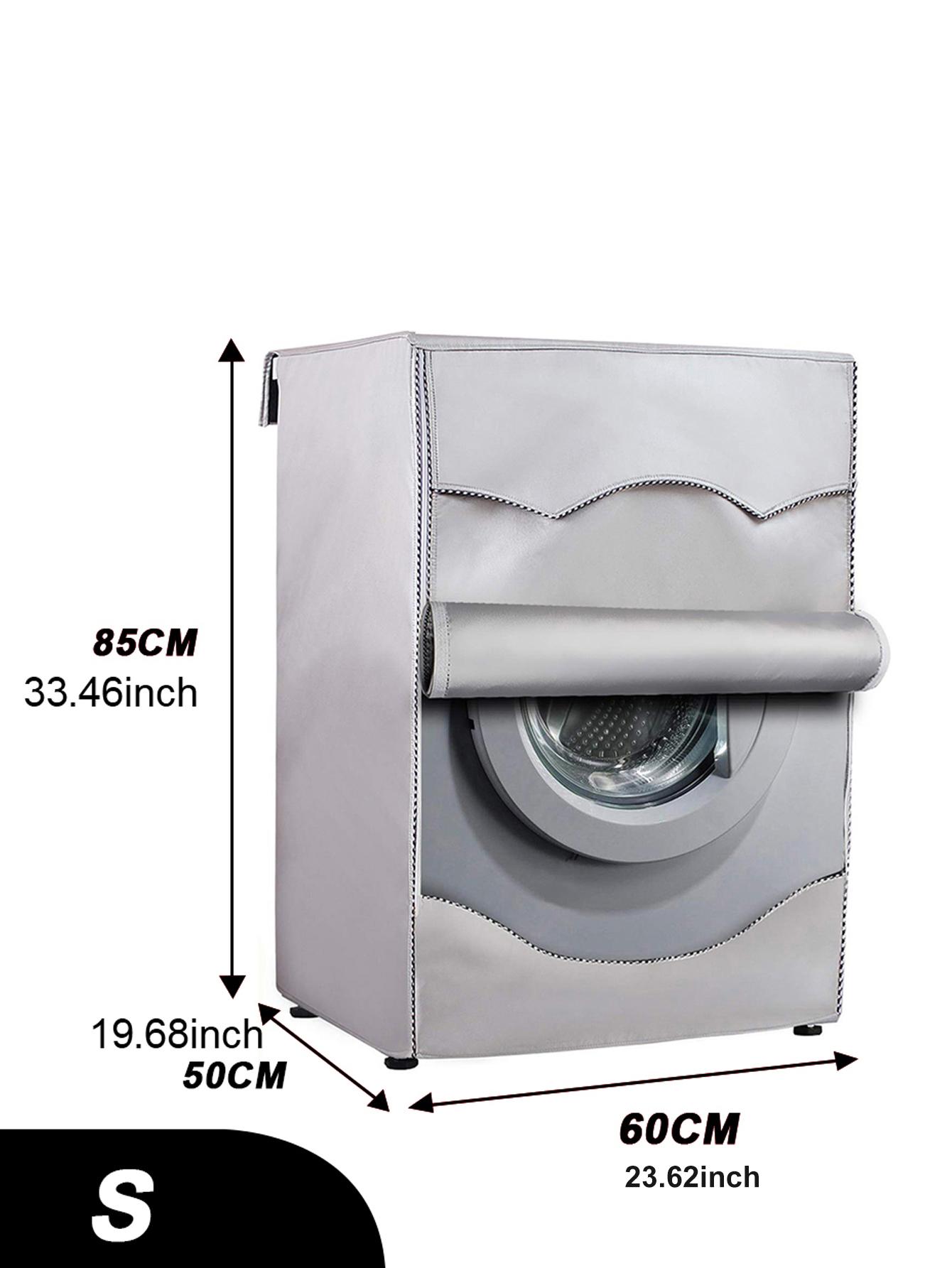 

Front Load Laundry Dryer Covers Sunscreen Silver Coating Dustproof Washing Machine Cover Waterproof Case Washing Machine Cover