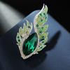 Phoenix Eye Feather  Brooches For Women Coat Jewelry Accessries Gifts
