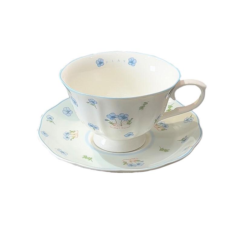 Shangqi Man Rujiu Blue Bellflower Ceramic Tea Set