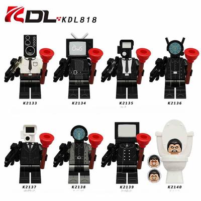 Toilet Figure Building Blocks Sets Toys Titan Model Room Decor Audio Man Camera Man Children Birthday Gifts