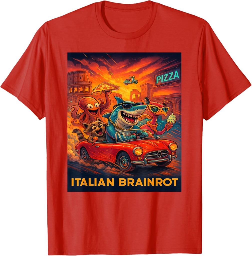 Italian Brainrot Trendy Viral Internet Meme Unisex T-Shirt 5