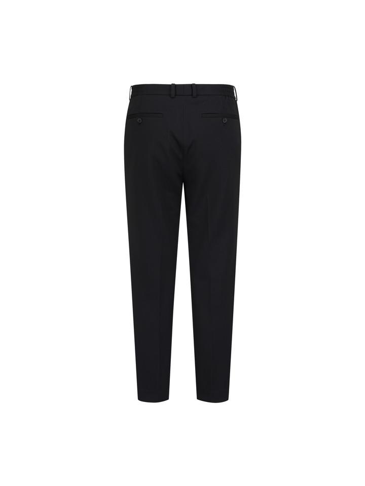 ZIOZIA Men'S Tapered Jersey Slacks_Black