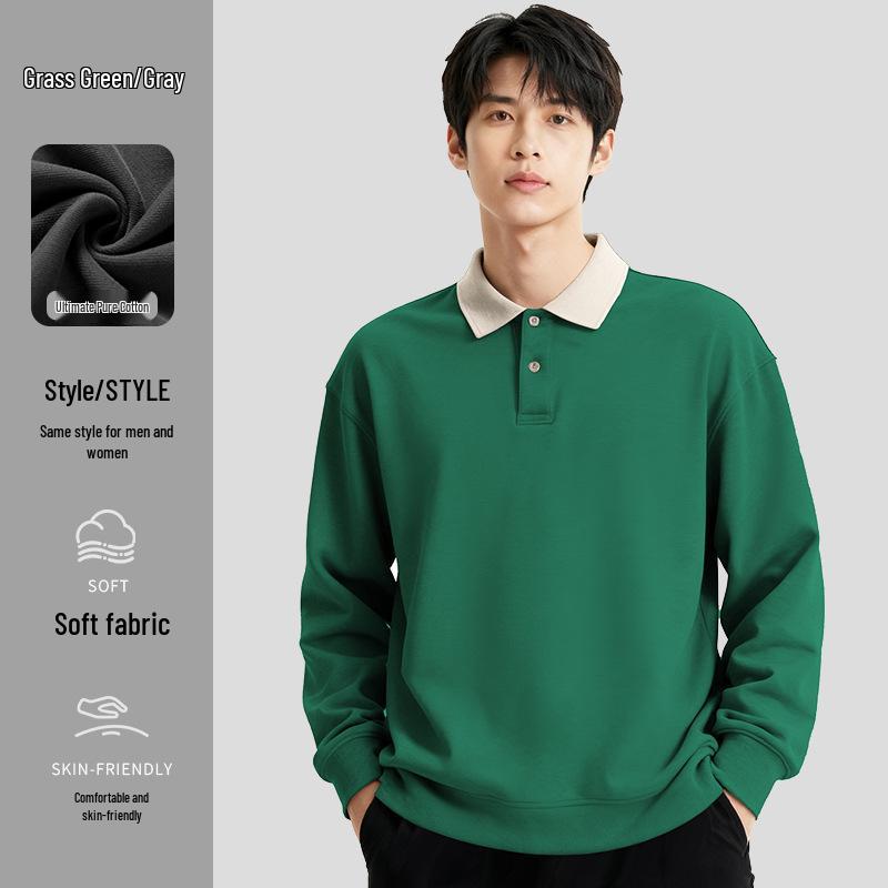 

Premium Cotton Hoodie and Polo Shirt with Logo for Autumn/Winter - Long Sleeve Workwear XXX-Large