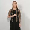 Fashion Lace Flower Lace Scarf Shawl Vintage Thin Bandanas for Women Cute Triangle Head Scarf Pastoral Style