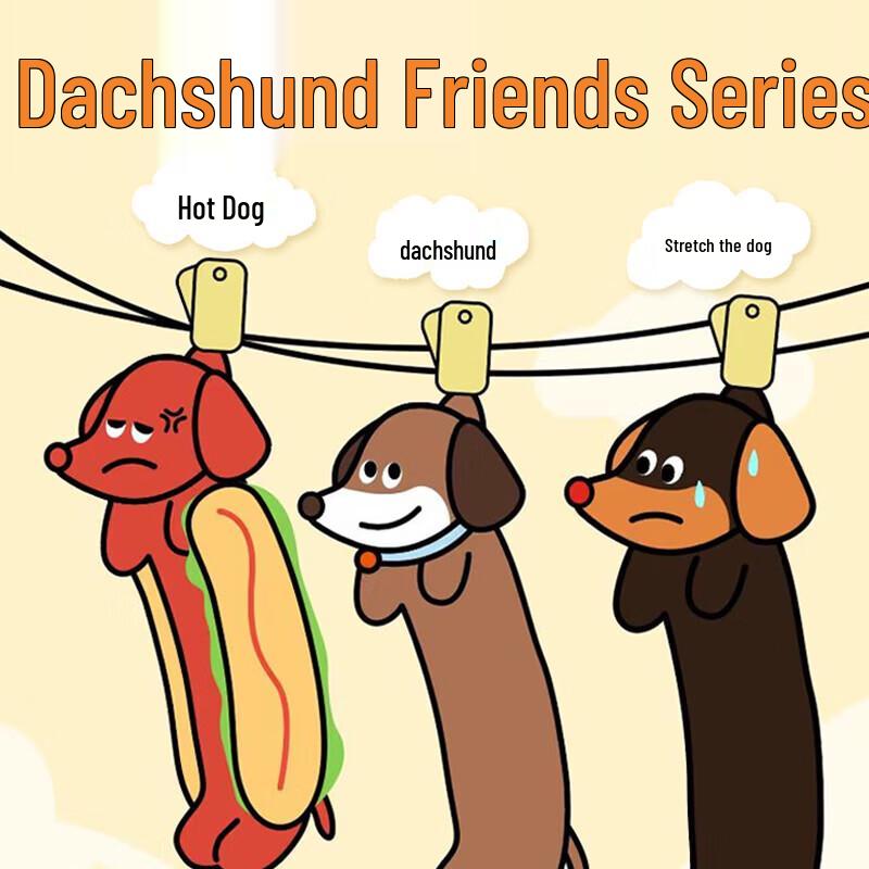 EETOYS Hot Dog Latexová pískací hračka pro psa