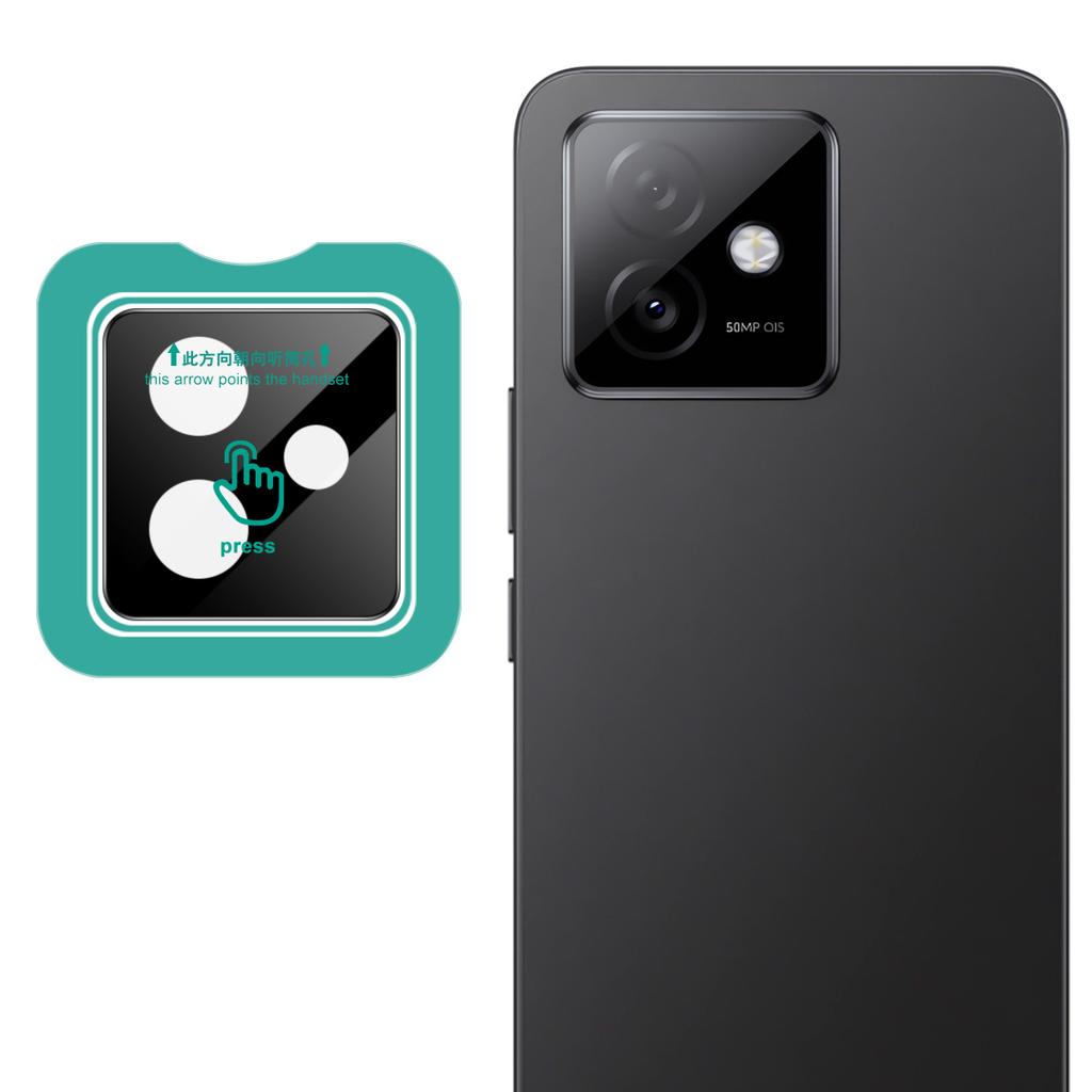 IMAK For Honor X60 GT 5G Tempered Glass Camera Lens Protector with Self Positioning Frame (Black Version)