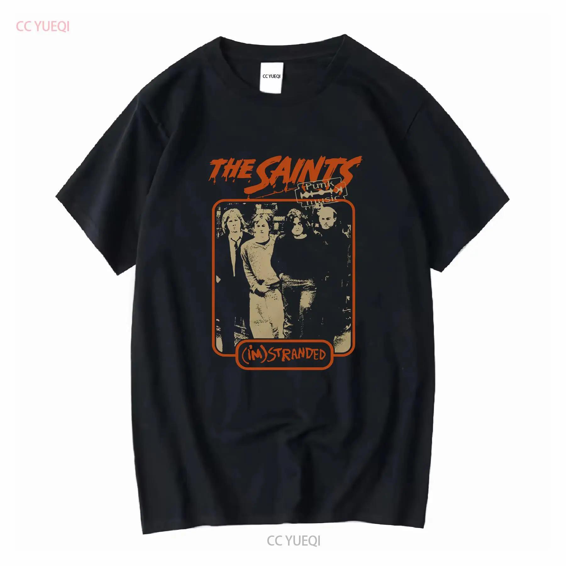 The Saints Im Stranded Sizing T Shirt Vintage Washed Fashion Comfortable Slightly Top For Everyday Wear Unisex Casual Graphic S разноцветный