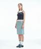 Rest And Recreation Cotton Nylon Midi Skirt - Blue