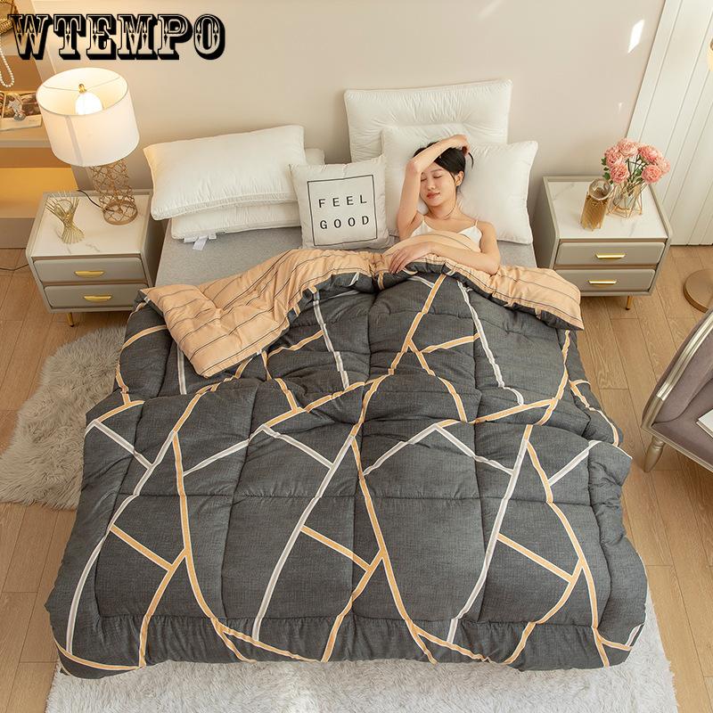 Luxurious Checkered Queen Comforter Set - Stain Resistant, Soft Microfiber, Lightweight, Breathable, Easy Care For All Seasons