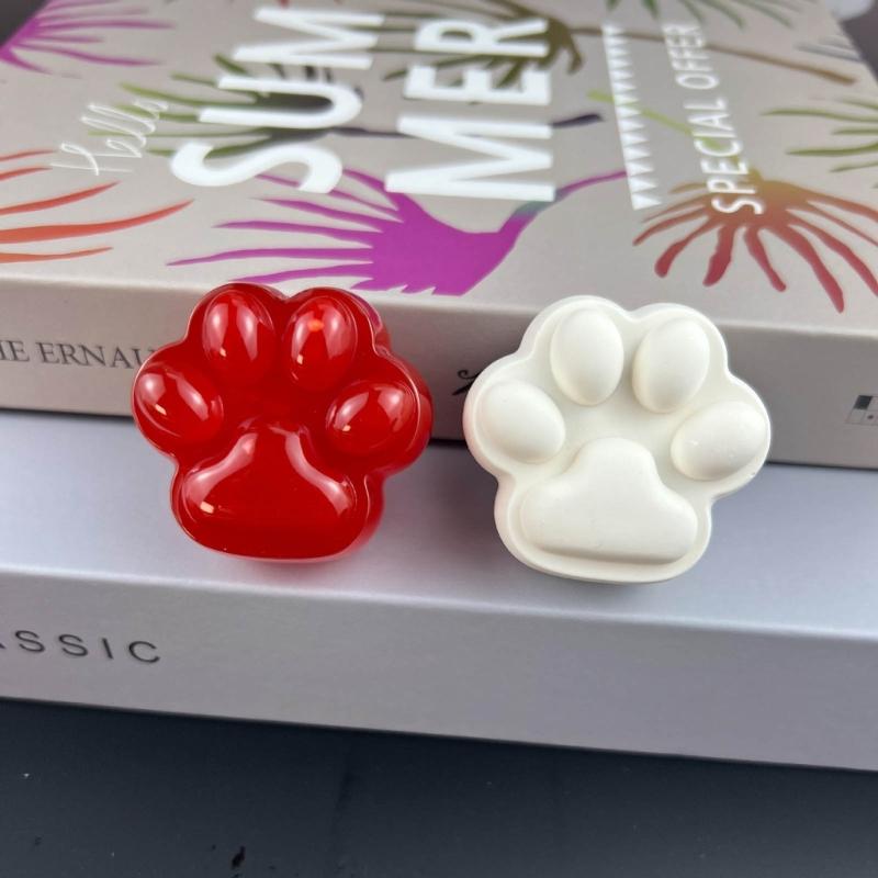 Lovely Cat Paw Charm Silicone Mold Frosted Texture/Crystal DIY Craft Epoxy Resin Molds Pendant Jewelry Tools Accessory