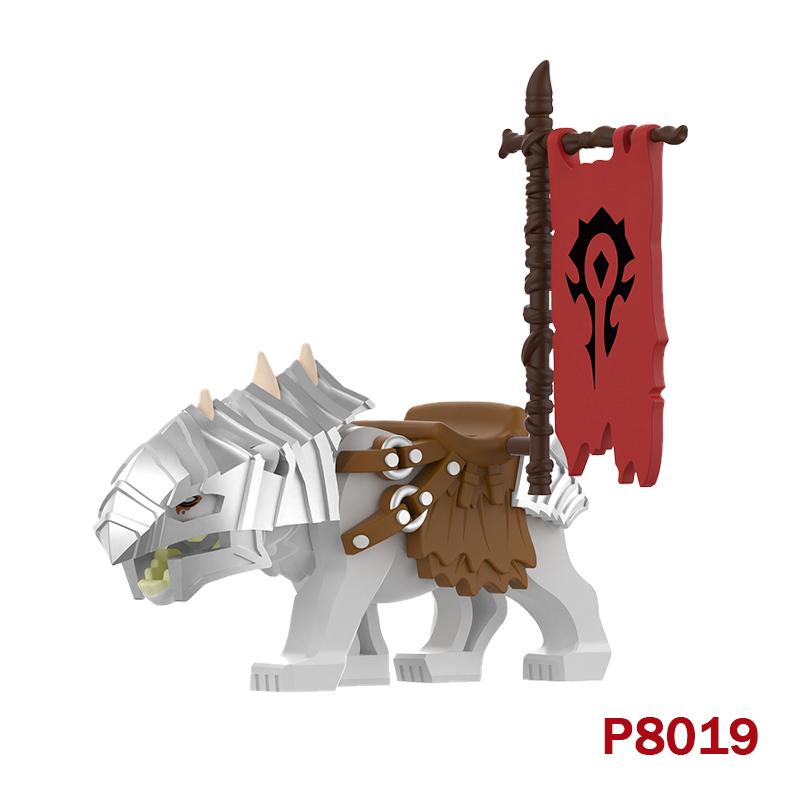 Magic Movies Medieval Animal Figure Building Blocks Dragon Elk Wild Boar Bighorn Sheep Dog Mini Model Bricks Toys DIY Kids Gifts