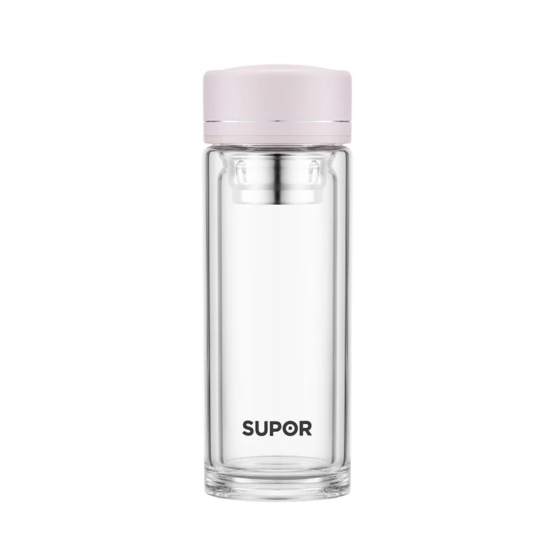 SUPOR Double Wall Borosilicate Glass Tea Infuser Bottle
