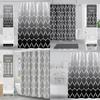 Curtains Shower Weighted Mould Proof Resistant Grey Black Shower Curtain Machine