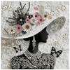 5D Diamond Painting Set  Fluffy Kitten Theme,  2D Flat Print,Ideal for Home Decor In Living Room, Bedroom