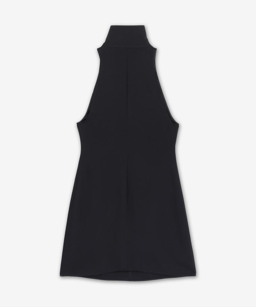 COURREGES Scarf Mock Neck Dress - Black / 125Cro576Pl01479999