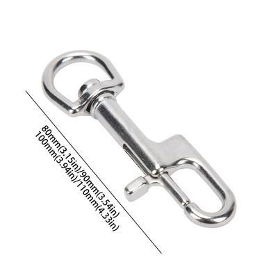 316 Stainless Steel Bolt Snap Double Head 80MM Size Double Ended Hook 100MM Size 90MM Size Spring Snap Hook BCD Accessory