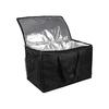 [cherrboll] Eco Bag, Large Capacity, Waterproof, Foldable, Net Point, Cold Insulation, Thermal Storage Bag, Lunch Box, Lunch Bag, Black