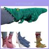 Gezellige En Warme Krokodil Kameleon Sokken Met Funky Breipatroon Voor Unieke Cadeaus