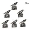 Crow Black Bird Mourning Brooch, Crow Decorative Brooch, Mourning Badge, Clothing And Accessories