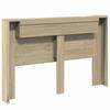 Headboard Cabinet with LED and Shelf Sonoma 160 x 16.5 x 103.5 cm