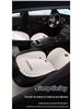 Pachacoo All-Season Cute Cartoon Cotton Linen Car Seat Cushion for Roewe RX5 D7 E6 D6 Ei5.