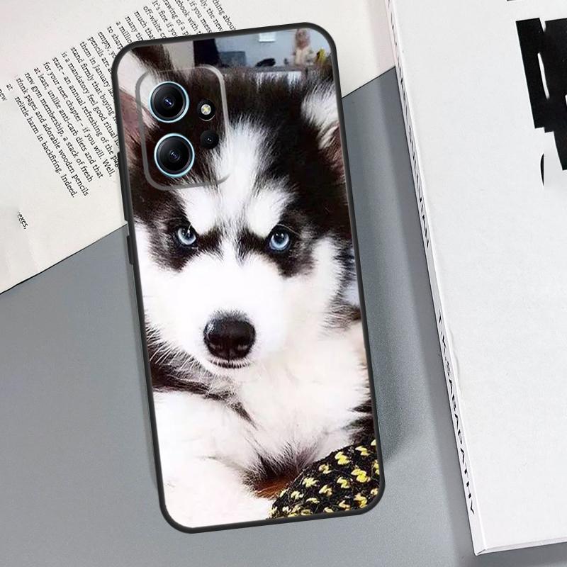 Animal Husky Puppy Case For Xiaomi Redmi Note 14 Pro 10 11 12 13 15 Pro Cover For Redmi 15 13C 12C 10C 14C 15C