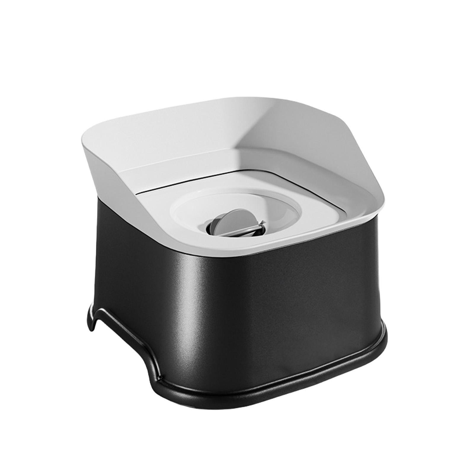 

Spill Resistant Canine Drinking Dish 68Oz Large Capacity Secure Base Construction For Medium Big Animals Smooth Flow Bowl Indoor Outdoor Use 1L чёрный