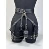 Women Sexy Leather Thigh Garter Belt Lingerie Leg Straps Bdsm Bondage Women Handcuffs Fetish Clothing Festival Rave Accessory