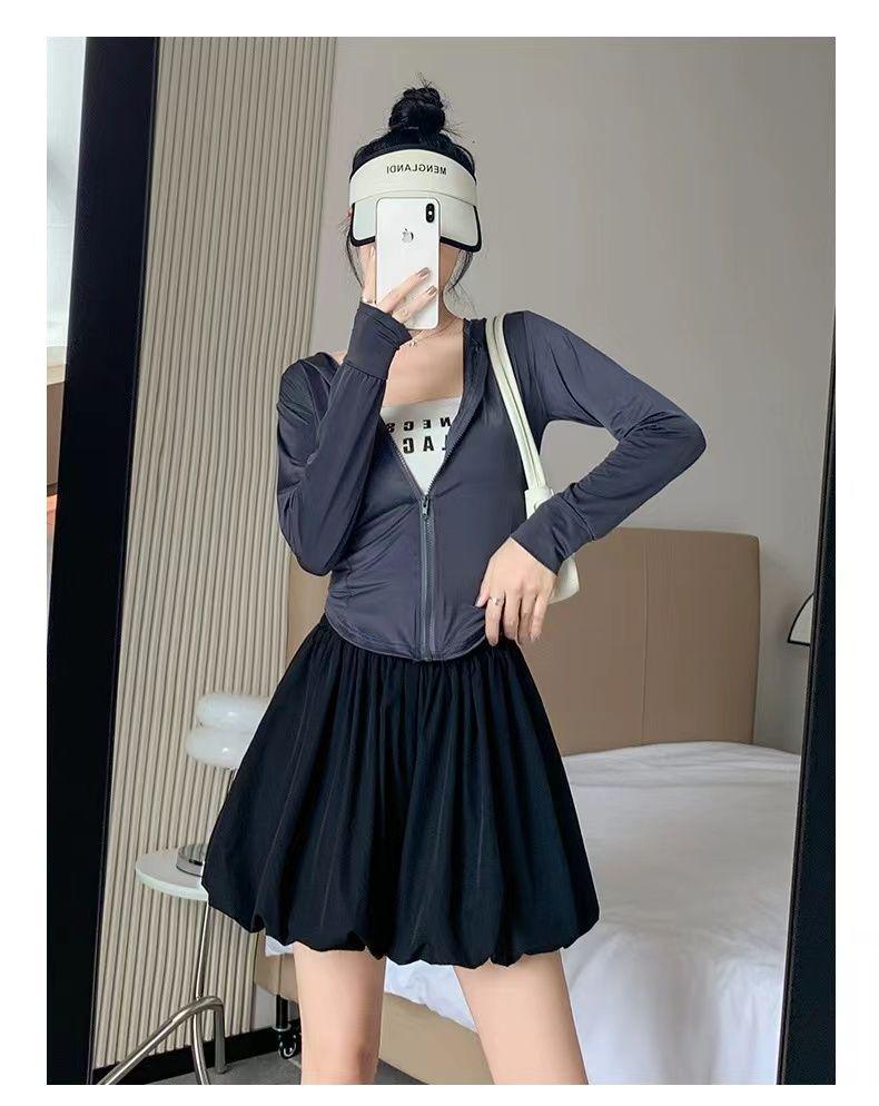 Women's Summer High-Waist Pleated Skort - Slimming, Girly Style, New Arrival