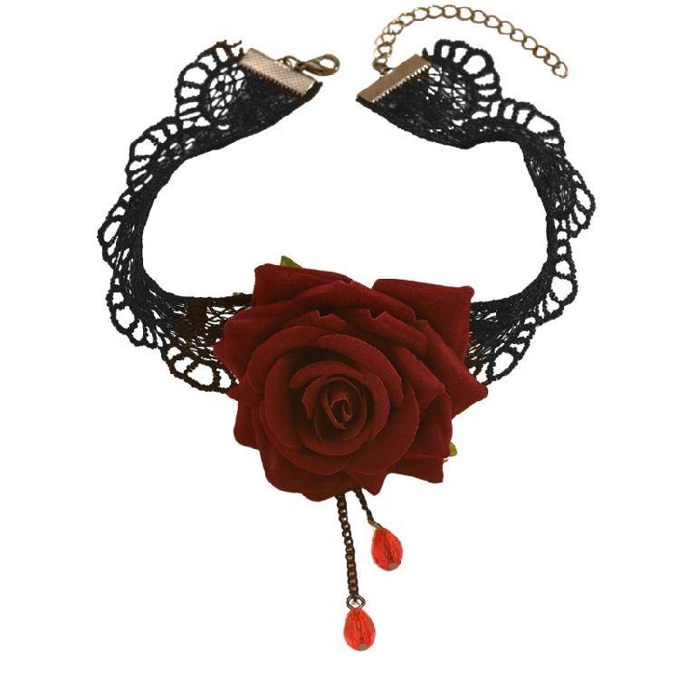 Party Ready Rose Flower Clavicle Chain Necklace Blending Elegant And Comfort For Daily Event Work or Leisure
