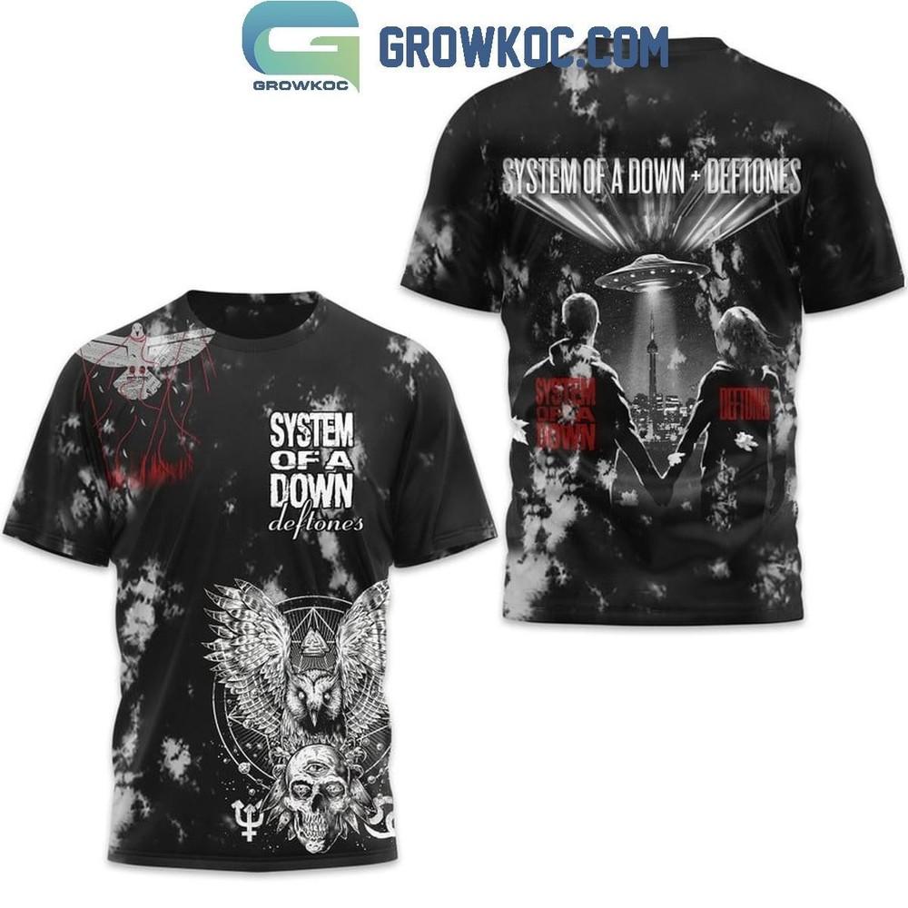 

System Of A Down Performance With Deftones Gift fans S-234Xl shirt A614 4XL