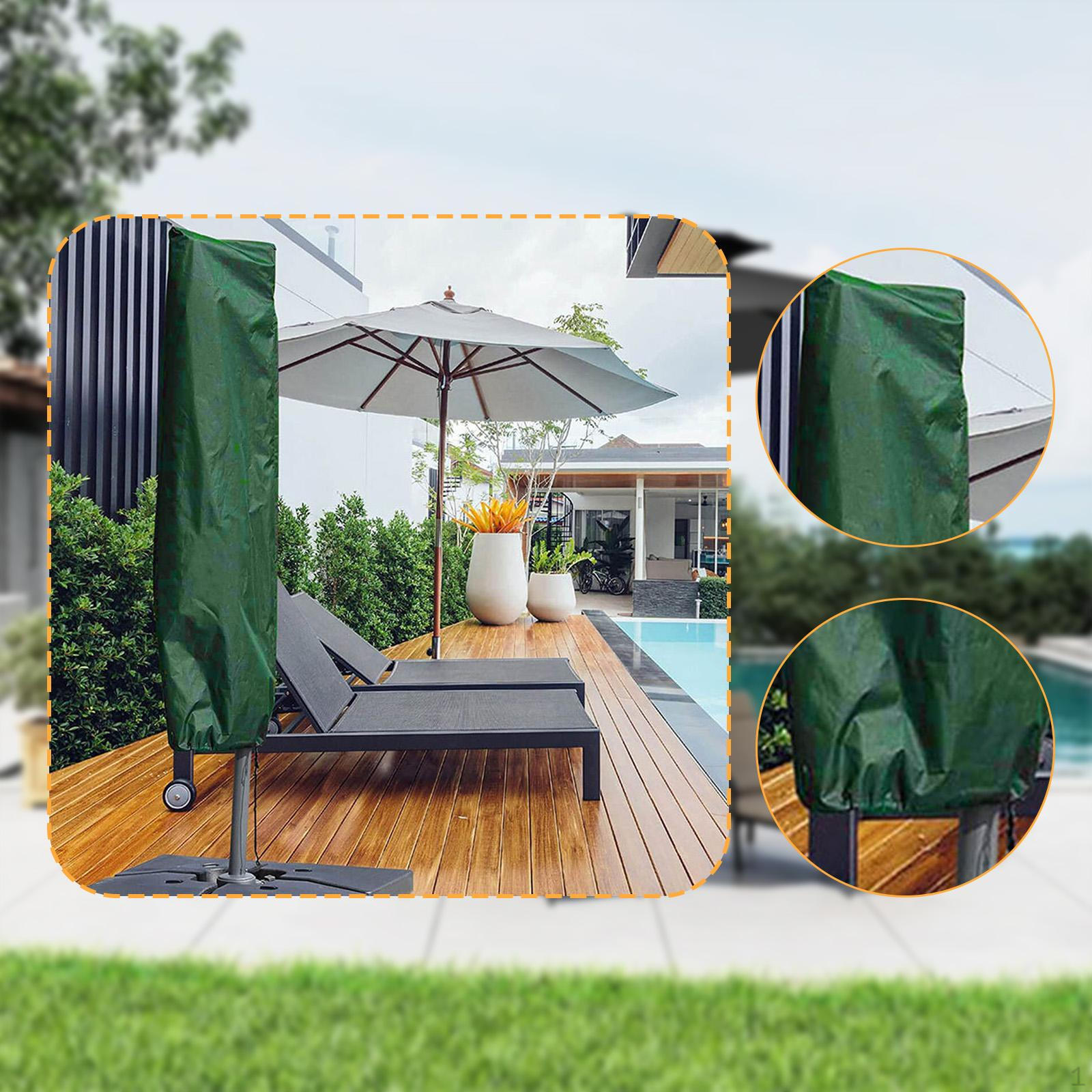 

Чехол для зонта на открытом воздухе для защиты от дождя и пыли, переносной зонт для сада Black 153 cmx30 cm