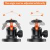 Aluminum Alloy Magnetic Base Camera Stand 360 Degree Adjustable Ball Head Universal 1/4 Screw For Desktop Car Mount