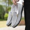 Fashion Men's Sneakers Men Loafers Comfort Flat Casual Shoes Breathable Slip-On Soft Leather Driving Flat Boat Footwear Tenis Hombres 46
