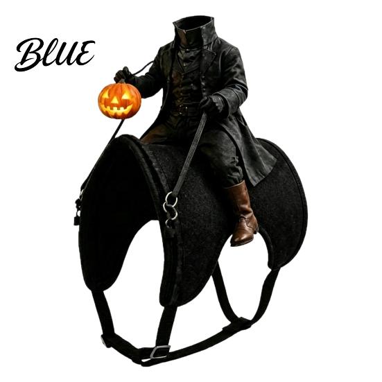 Festivalové oblečení pro mazlíčky Doplňky Bezhlavý jezdec Kočičí kostým Halloween 3D Zábavný jezdecký outfit s dýní Svátek pro psy Lucerna Nastavitelný