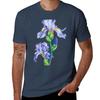Watercolor Iris Flower Tshirt High Elasticity Sports Tshirt