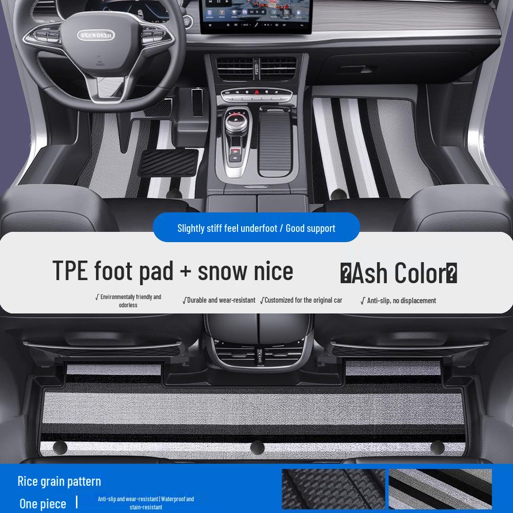 Skyworth EV6 ET5 TPE Waterproof Car Mats with Door Sill Coverage