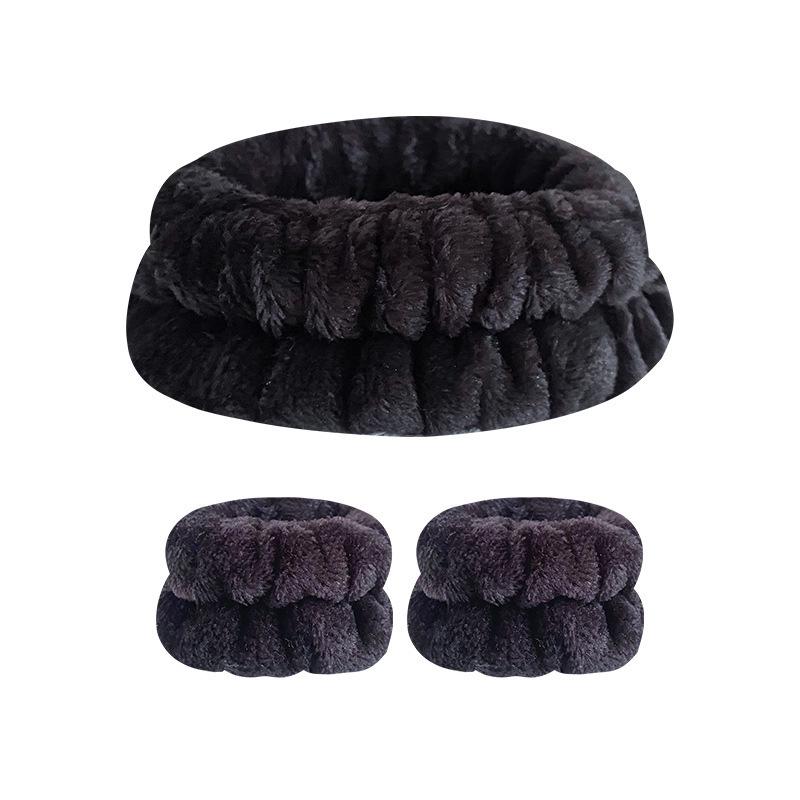 

Набор повязок для лица и запястий Повязка на голову Повязка на запястье Водопоглощающая Водонепроницаемая Повязка для макияжа Волос для женщин