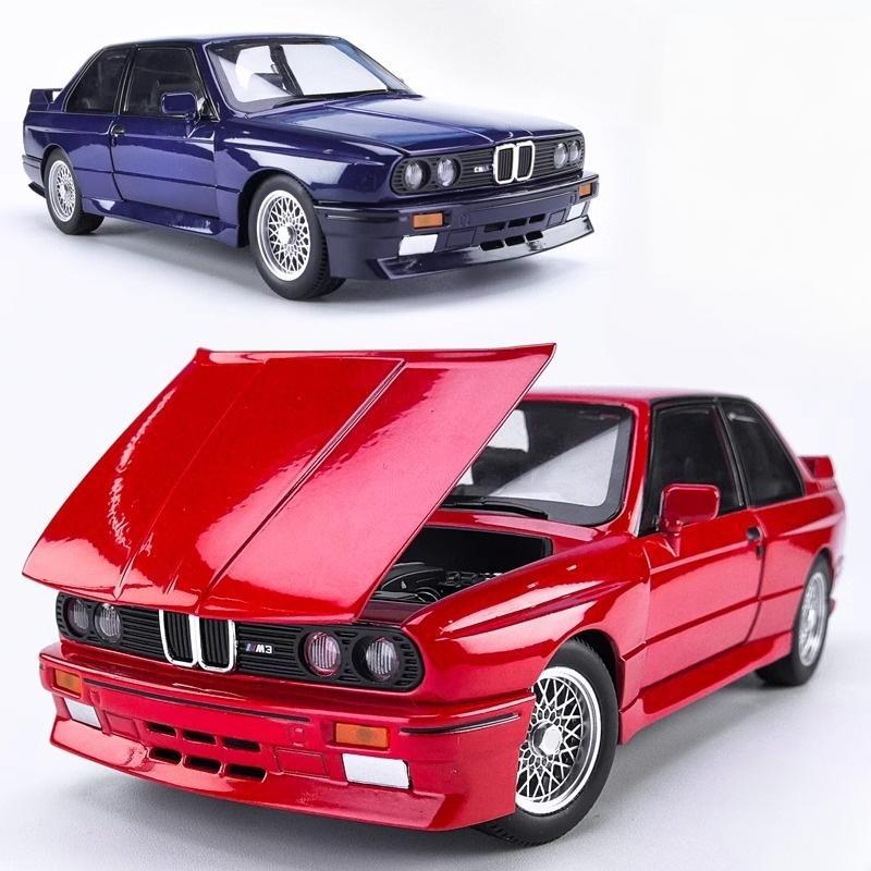 1/24 BMW M3 E30 IM Alloy Miniature Car Diecast Metal Model Collection Hobbies Birthday Present with Friend Decoration Classic Car GT