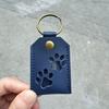 1PC Square pet hair storage set animal leather cat and dog hair storage bag hair memorial bag keychain