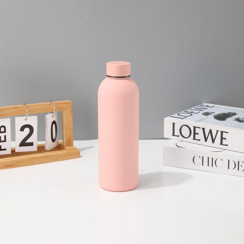 Stainless Steel Vacuum Insulated Travel Mug 500ml Double Wall Leakproof Sport Water Bottle Outdoor Hiking Gym