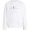 Calvin Klein Jeans Two-Tone Letter Print Casual Loose Round Neck Long Sleeve Sweatshirt Men sweatshirt Bright-White J30J325516-YAF