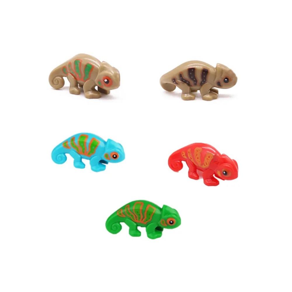 MOC ZOO Farma Zvířat Stavební Kostky Sova Ještěrka Chobotnice Veverka Prase Pes Kuře Kočka Holub Myš Vlk Králík Mini DIY Kostka K060