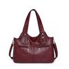Frauen PU Leder Große Kapazität Schulter Tasche Damen Vintage Schulranzen Taschen 2025 Sommer Designer Handtasche Tote Umhängetasche