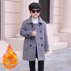 Вовняний бавовняний утеплений підлітковий пальто - Колекція Весна/Осінь 2025 для дітей середнього/великого віку