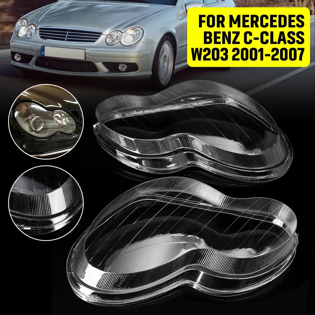 

Автомобильная передняя фара, стеклянная крышка для Mercedes Benz W203, 4-дверная C180 C200 C230 C260 C280 2001-2007, крышка фары Left