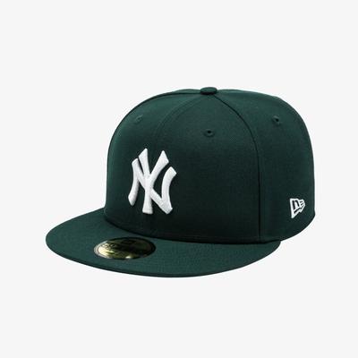 New Era Mlb New York Yankees Basic Größenkappe Dunkelgrün 14561925
